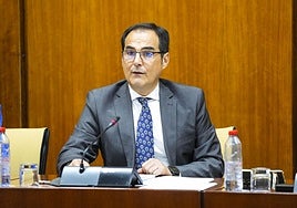 El consejero José Antonio Nieto, en comparecencia parlamentaria.