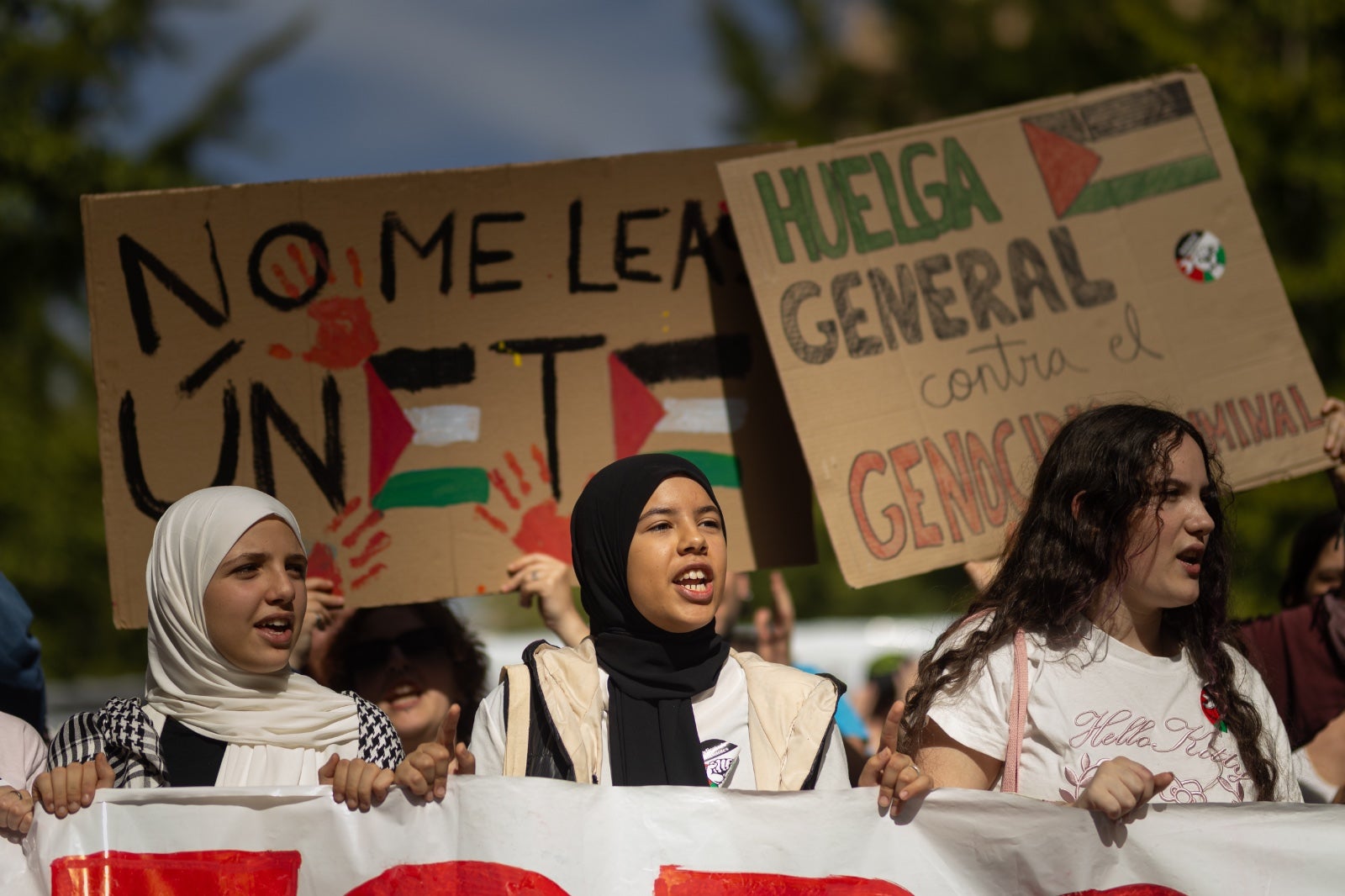 Las imágenes de la manifestación en Granada por Palestina