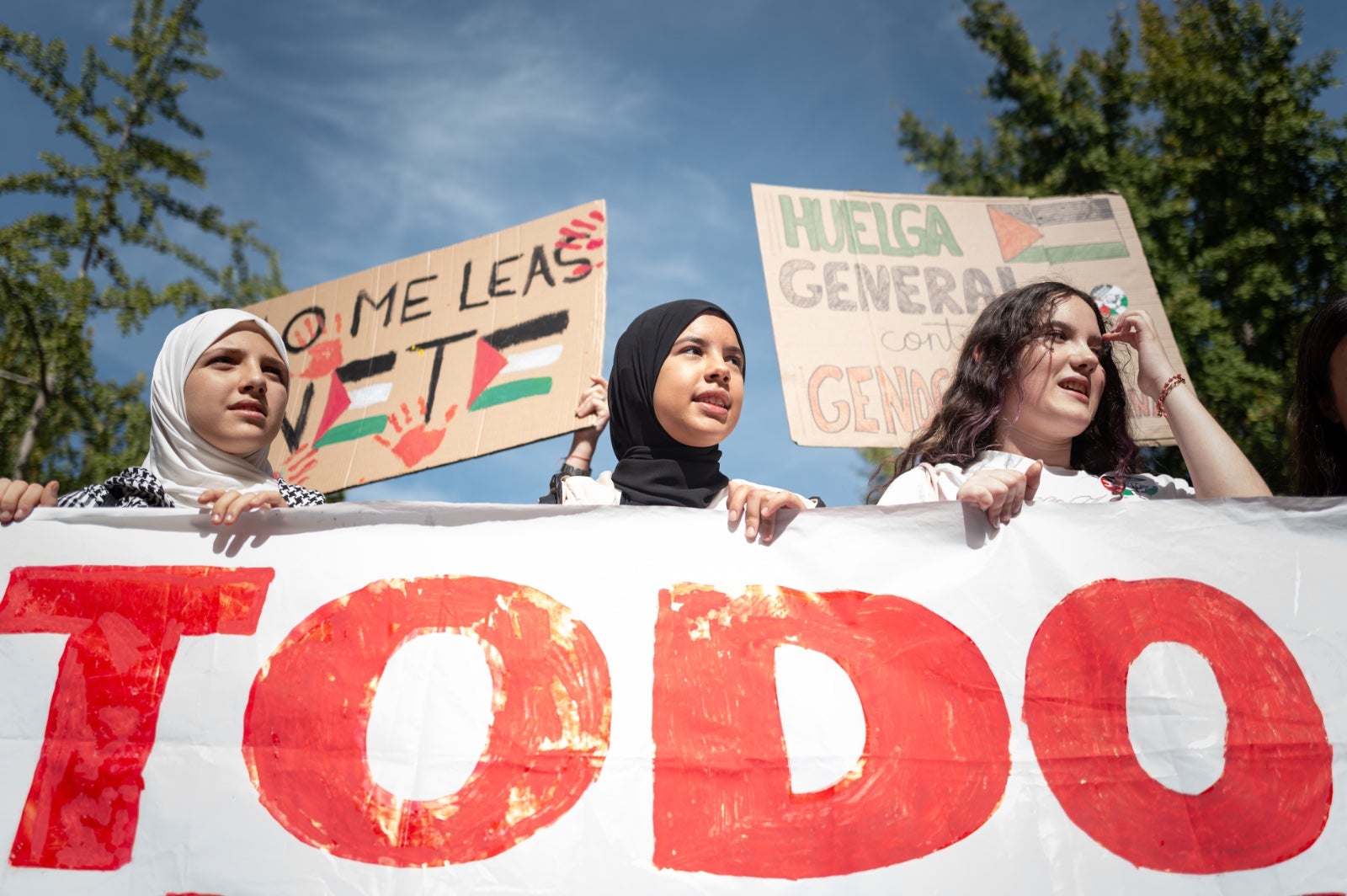 Las imágenes de la manifestación en Granada por Palestina