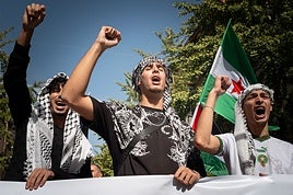 Las imágenes de la manifestación en Granada por Palestina