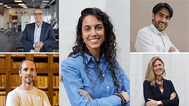 La investigadora Cristina Cadenas, en el centro de la imagen, junto al resto de miembros del Grupo PROFITH que han participado en el proyecto.