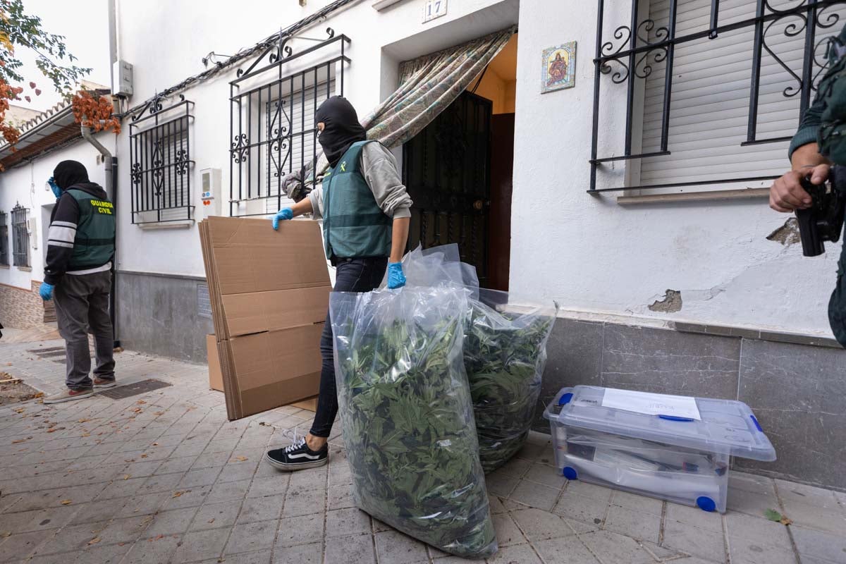 En primera persona: las imágenes de la gran operación antidroga en Granada