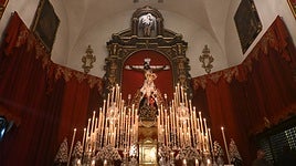 Altar de cultos de Nuestra Madre y Señora de la Consolación en la capilla del Convento del Santo Ángel Custodio