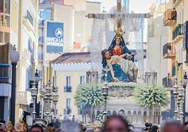 Santa María de la Alhambra en su regreso desde la Catedral el pasado mayo