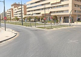 Lugar en el que ha ocurrido el atropello en el metro de Granada.