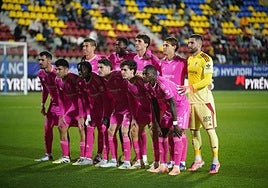 Alineación titular del Granada en Andorra.
