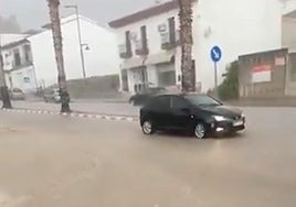 Inundaciones este viernes en Íllora.