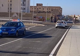 Cruce desde Los Molinos hacia Sierra Alhamilla o la autovía del Aeropuerto