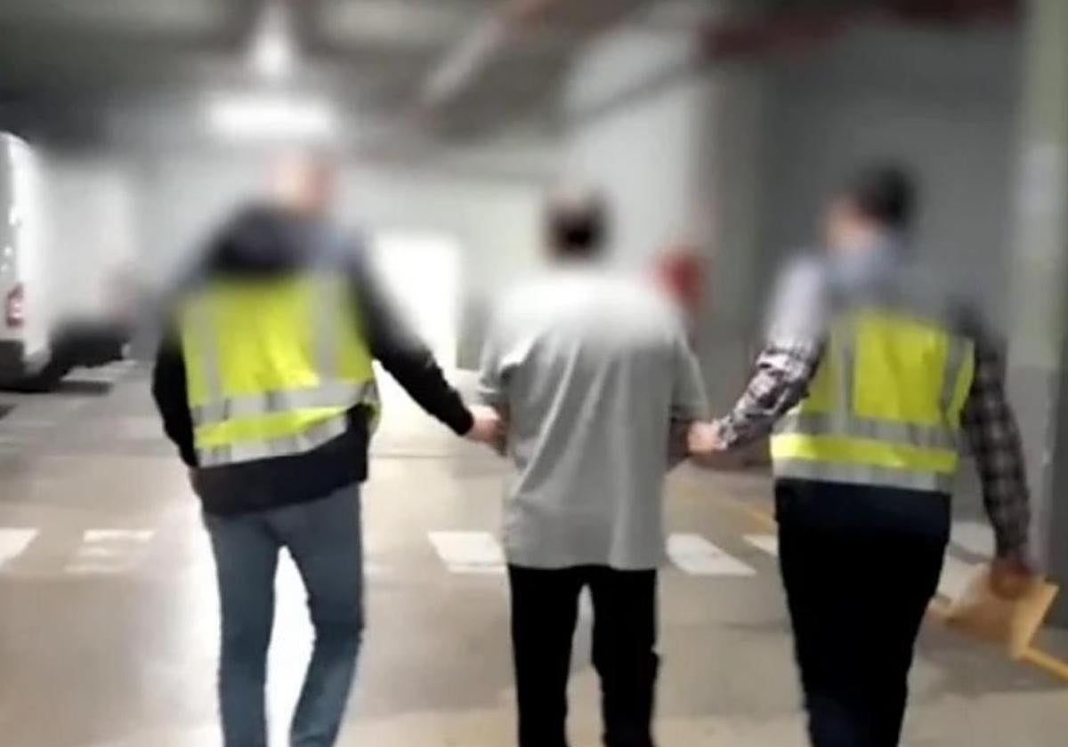 El ahora condenado, el día que fue detenido.