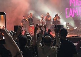 Momento del concierto de 5G.