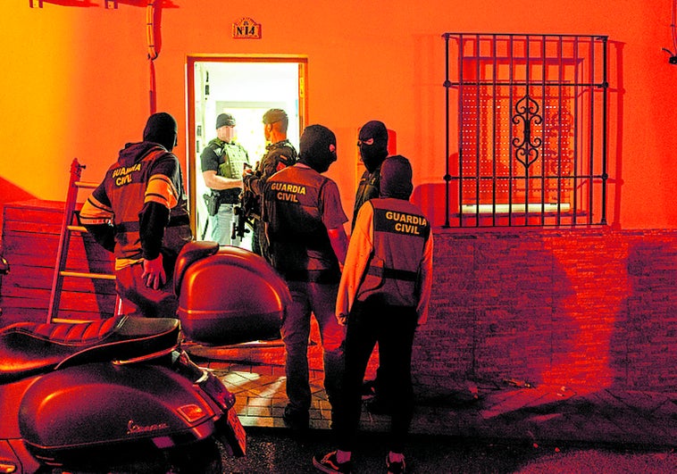 Encarcelan a 16 detenidos en la gran redada antidroga de la Guardia Civil de Granada