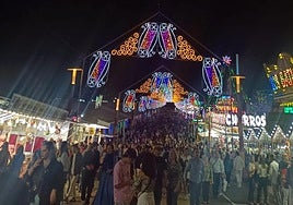 El recinto ferial lleno de jienenses.