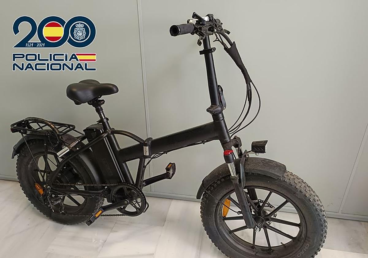 La bicileta de 1.000 euros robada.