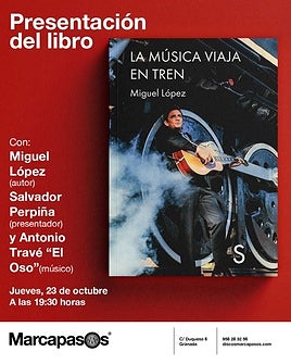 Granada acoge este jueves la presentación del libro 'La música viaja en tren'