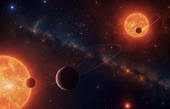 Representación artística de TOI-2267