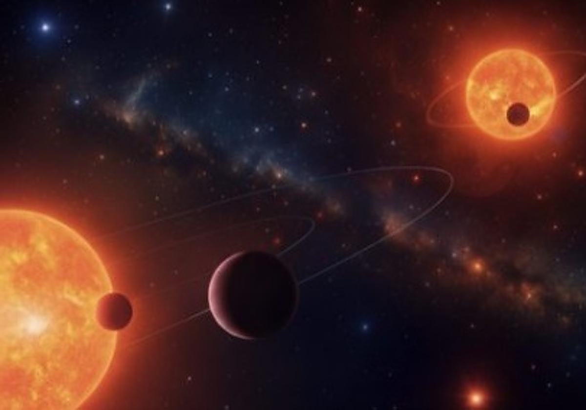 Representación artística de TOI-2267