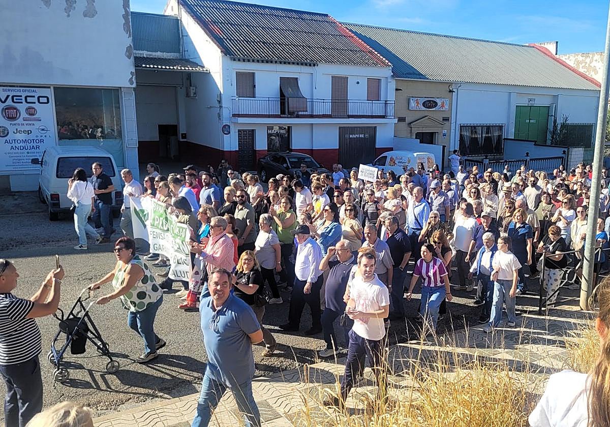 Manifestación en defensa del hospital.