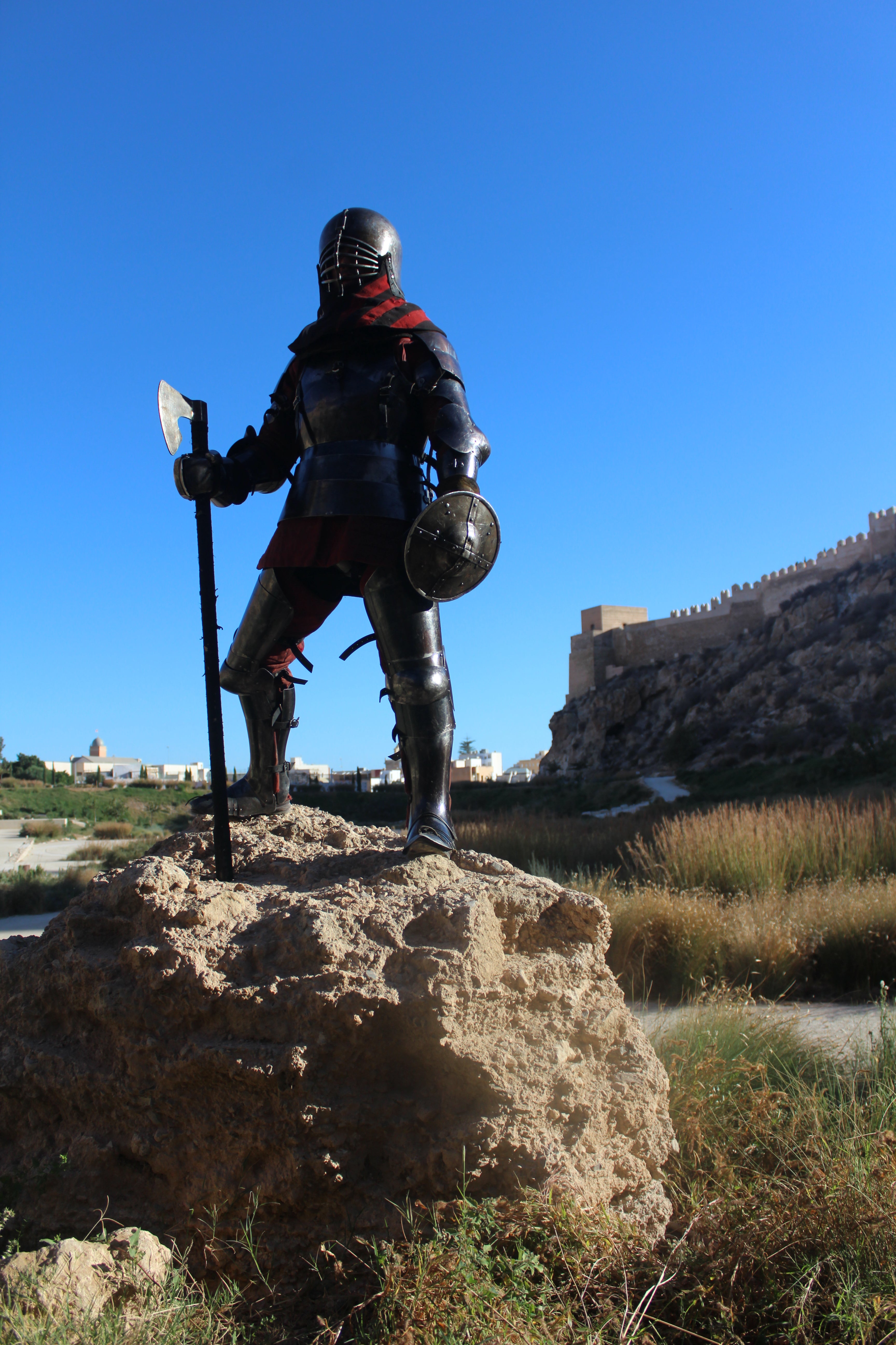 La entrevista a Miguel Ángel Gómez, luchador medieval, en imágenes