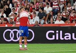 Sergio Rodelas se lamenta tras un disparo.