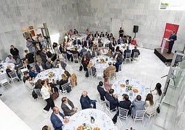 Gerardo Cuerva, presidente de Cámara Granada y CGE, durante su intervención.