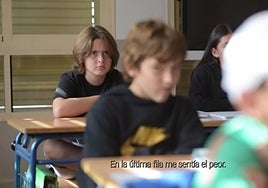 Uno de los alumnos del CEIP José Hurtado que protagoniza el videoclip de Annarce, 'Niño TDAH'.