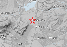 Las localidades en las que se sintió el terremoto este domingo.