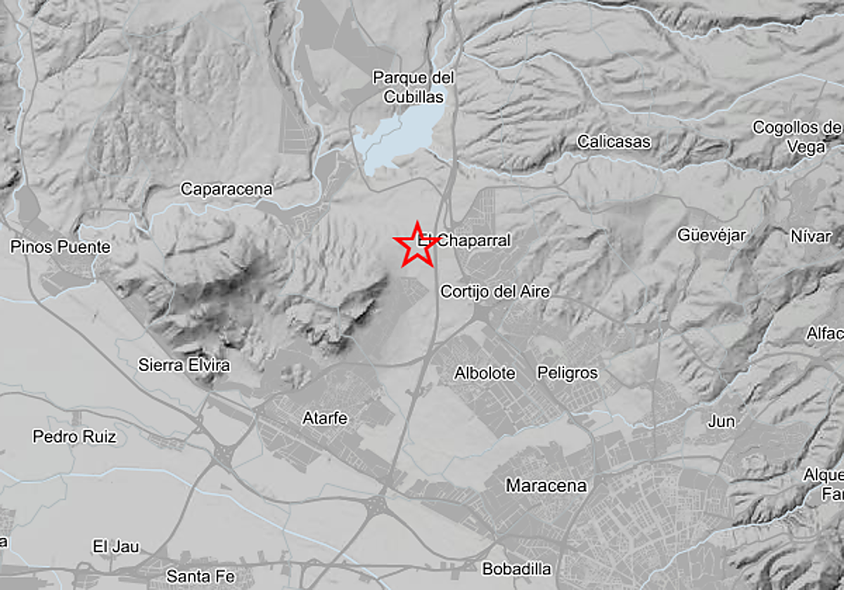 Las localidades en las que se sintió el terremoto este domingo.