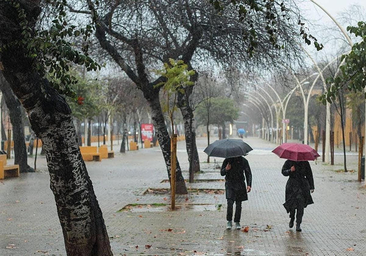 Lluvia en Andalucía.