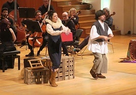 Un momento de la presentación de 'Al son de Cervantes'.