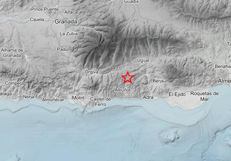Registrados tres terremotos en un solo día en la provincia de Granada