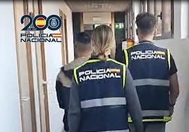 Uno de los detenidos en la Operación Peluche de la Policía Nacional