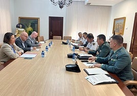 Reunión mantenida en la Subdelegación del Gobierno de Jaén.