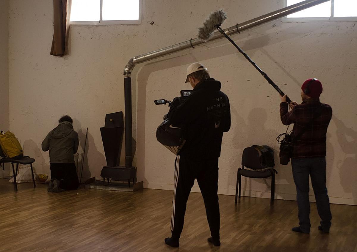 Imagen secundaria 1 - Imágenes del rodaje. 