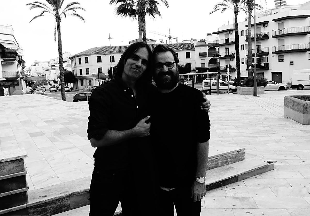 Fernando Navarro, junto a Rafael Cobos