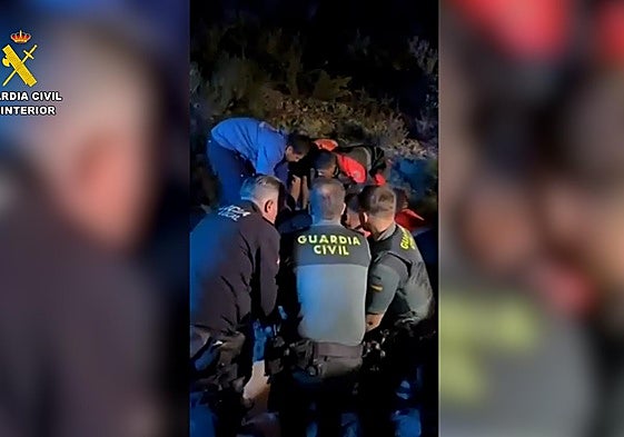 Rescate en la zona de La Bomba