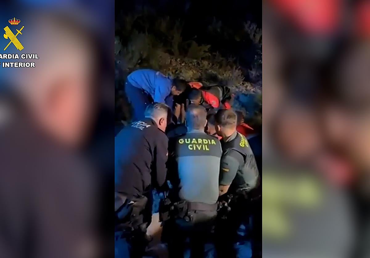 Rescate en la zona de La Bomba