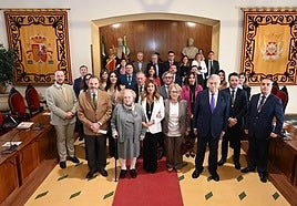 Foto de familia tras la celebración del 150 aniversario.