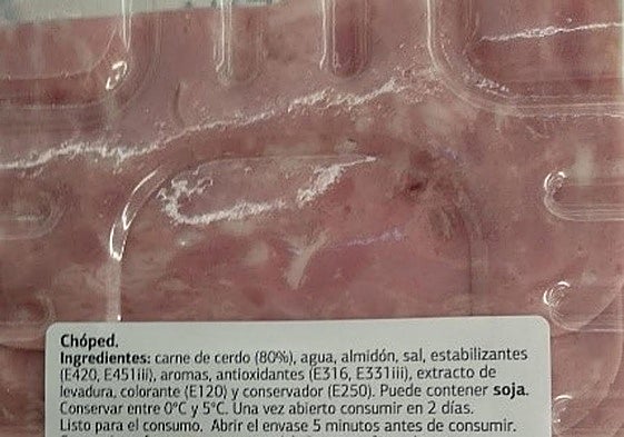 Andalucía alerta de listeria en un chopped vendido en supermercados y pide no consumirlo