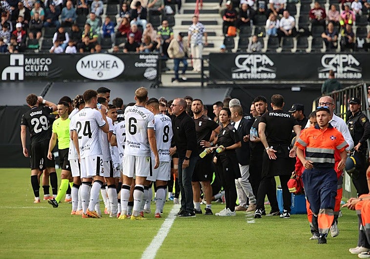 El partido del Almería en Ceuta se suspende