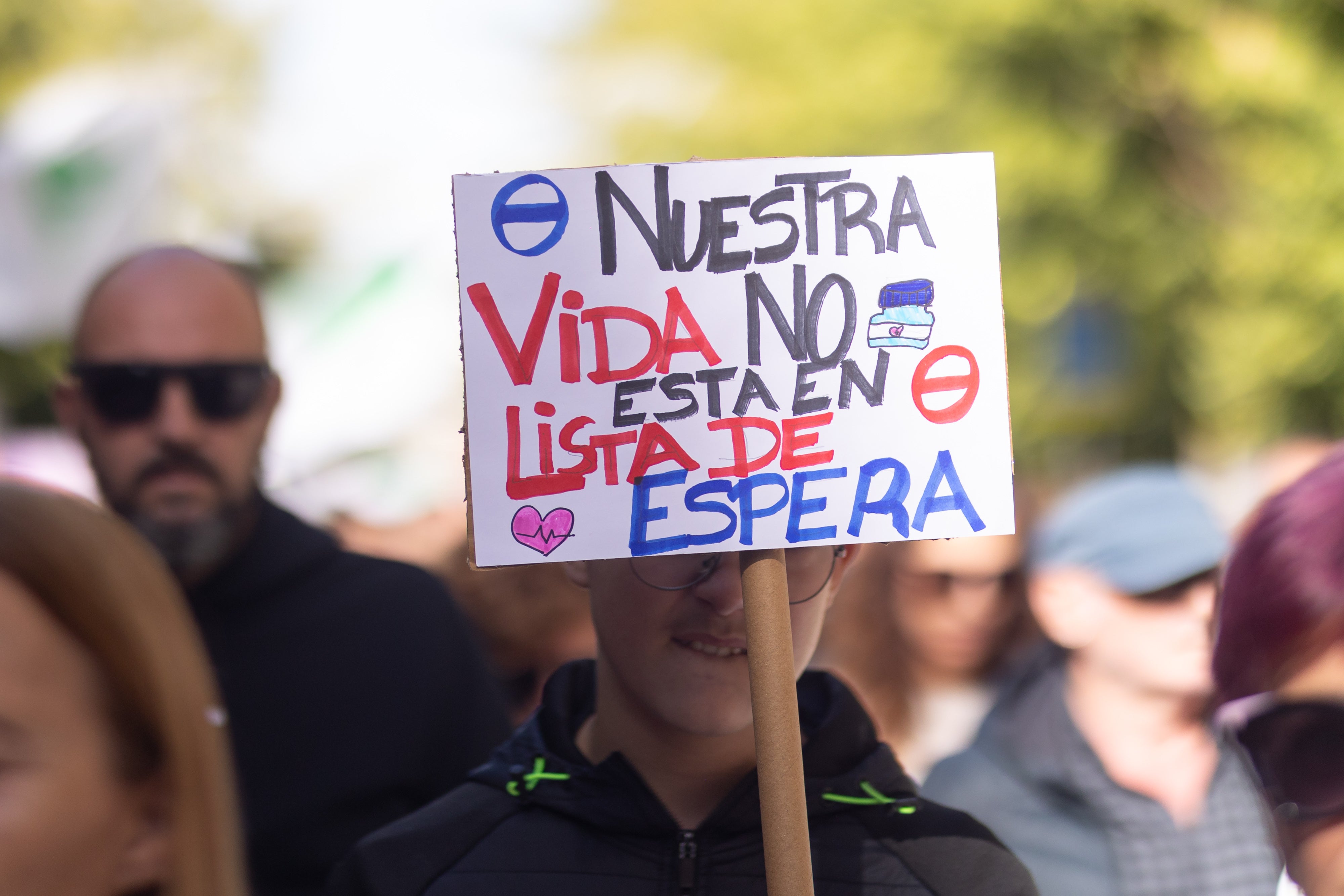 La manifestación en Granada en defensa de la Sanidad, en imágenes