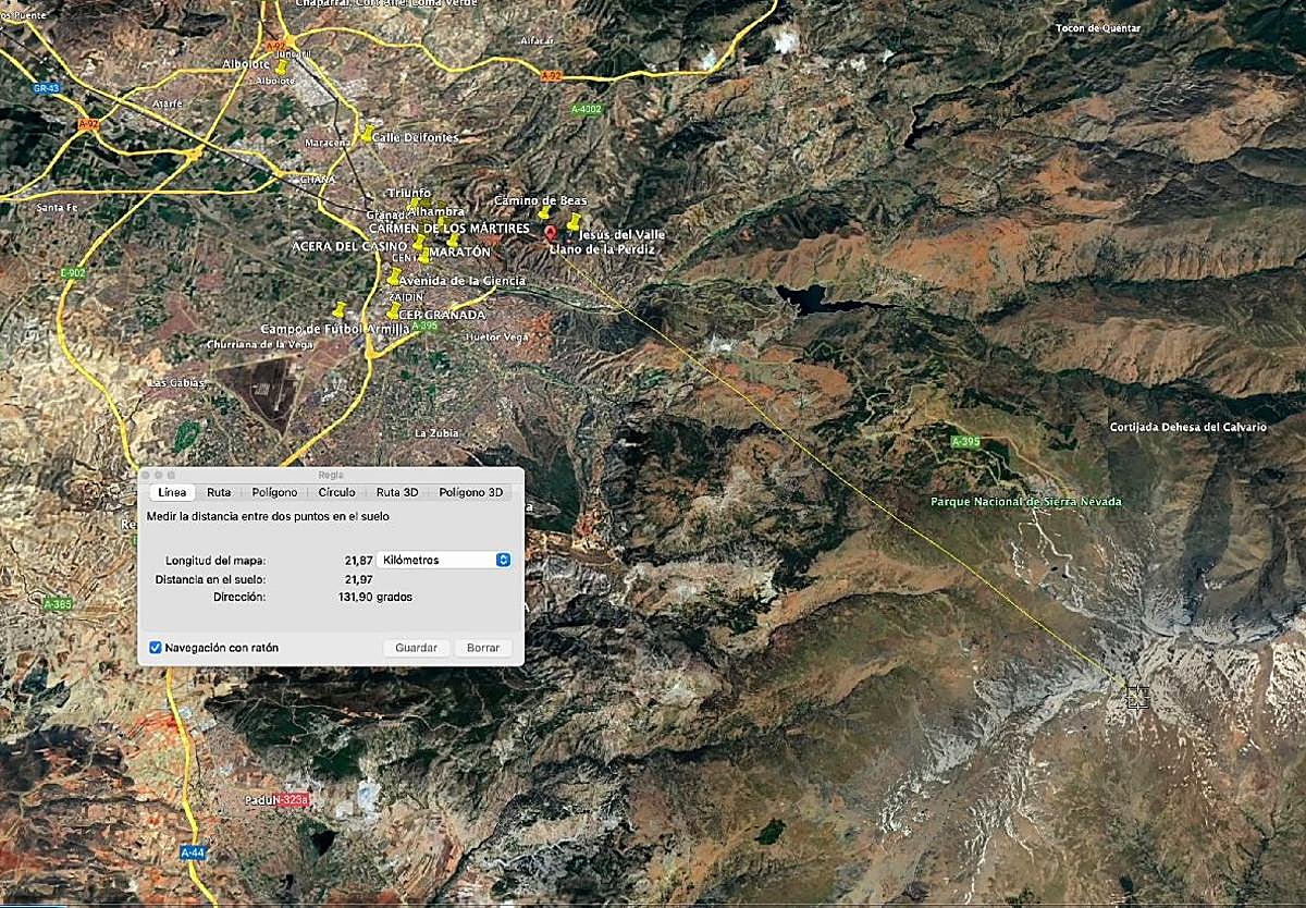 Plan de vuelo y vigilancia del dron de la Policía Local de Granada.