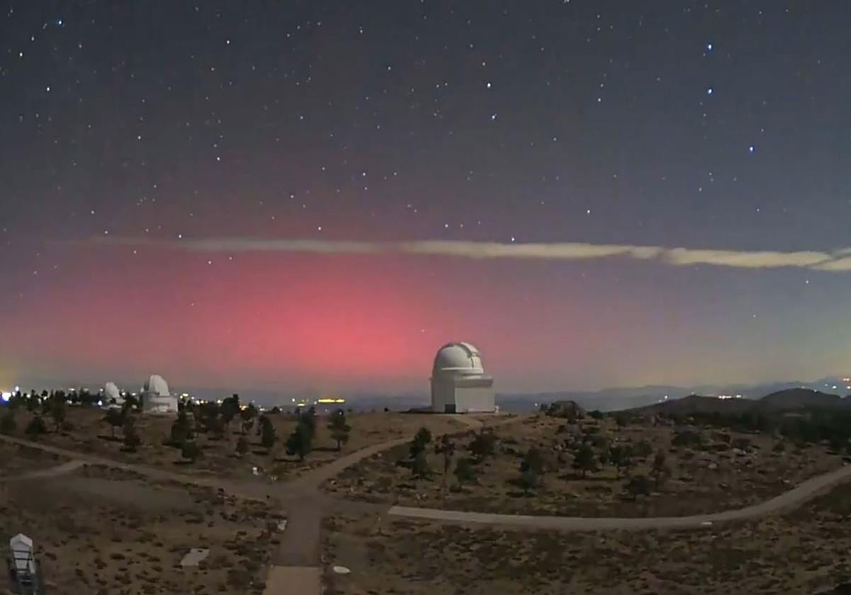 Calar Alto capta una de las auroras boreales «más brillantes» de entre las avistadas en Andalucía