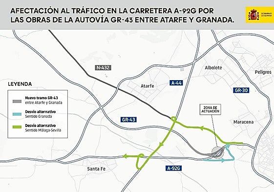 Actuaciones en la A.-92 y la GR-43.
