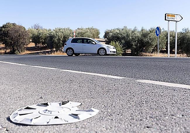 El cruce de la N-432 con la GR-3409 que da acceso a Íllora.