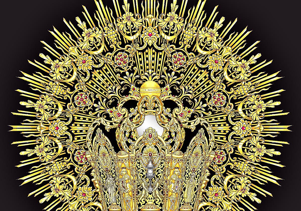 El diseño del canasto se erige como una auténtica oda al barrio del Zaidín, que verá coronada por primera vez a una de sus imágenes