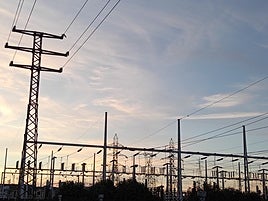 Subestación eléctrica en el municipio sevillano de Valencina de la Concepción.