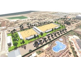 Imagen virtual del proyecto para el 'Arena Center' en El Toyo.