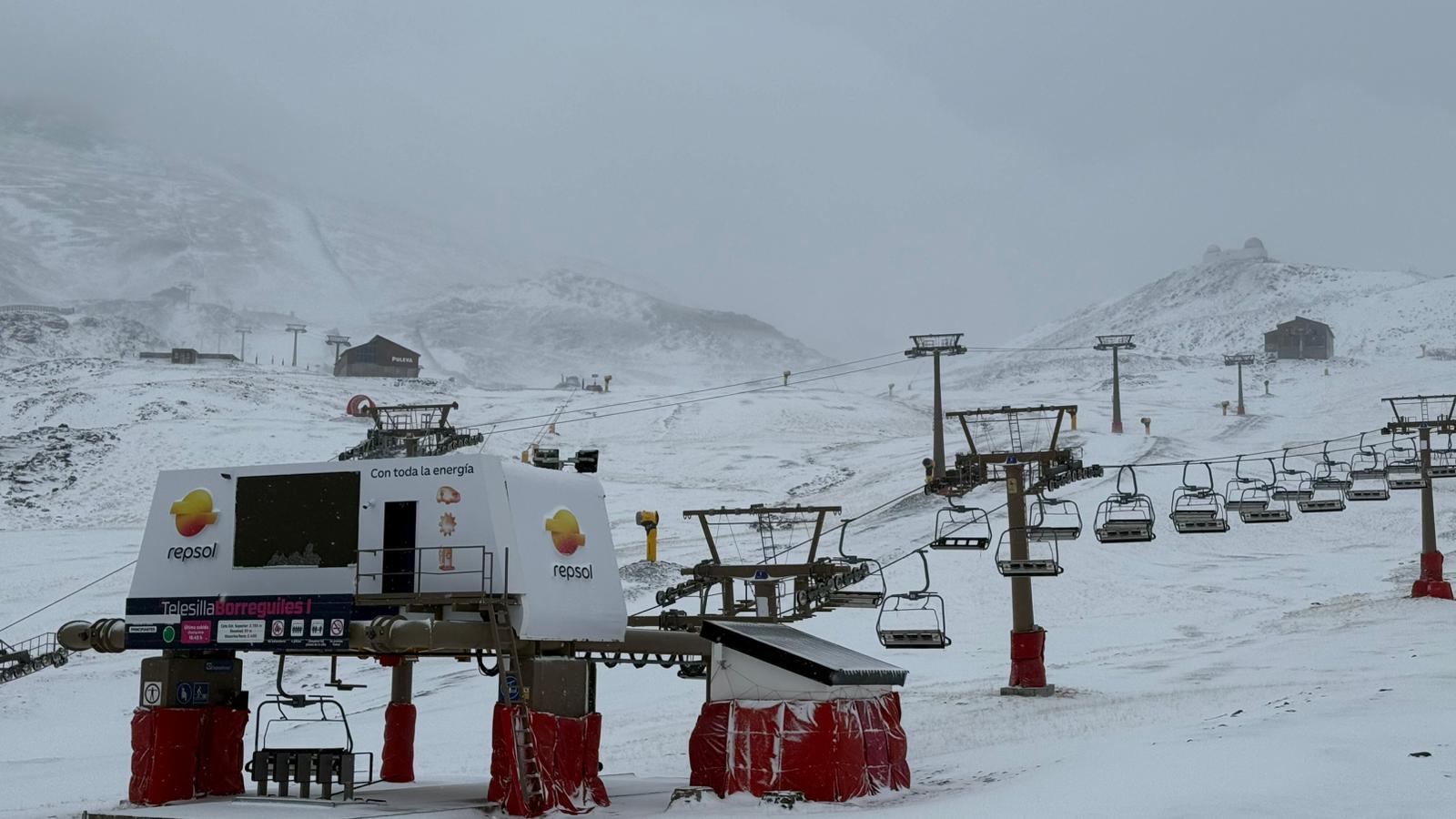 Las imágenes de la nevada en la Sierra por la borrasca Claudia