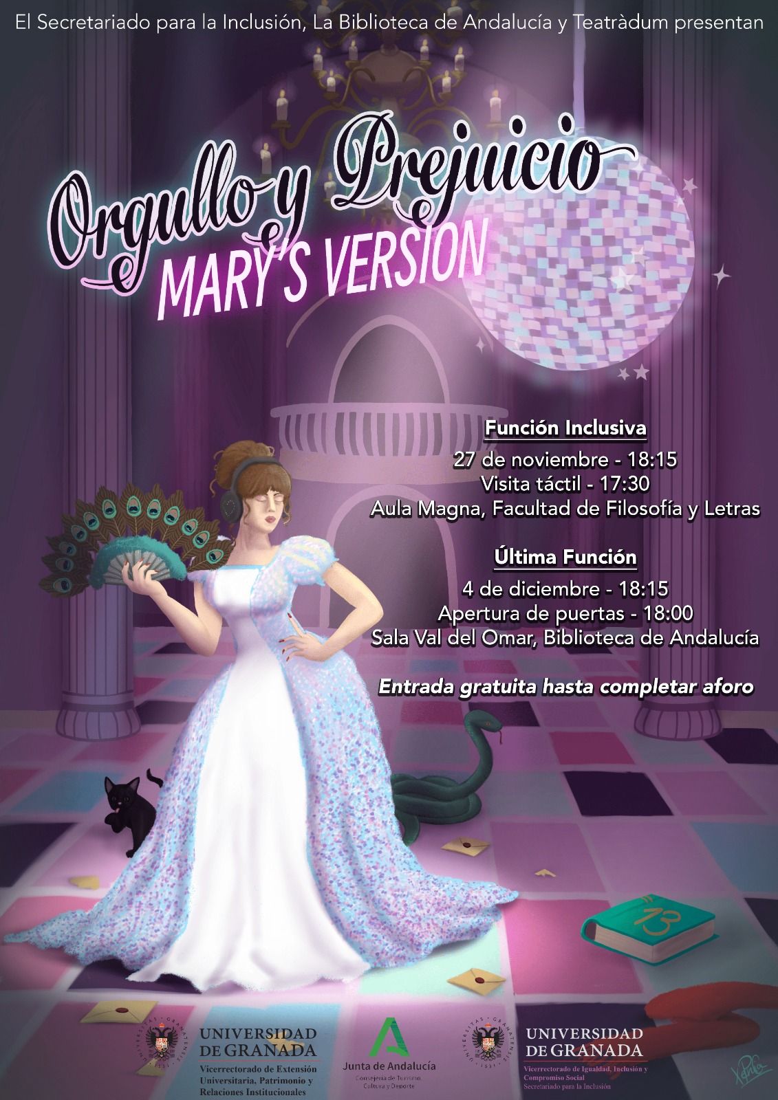 Cartel de la obra Orgullo y Prejuicio.