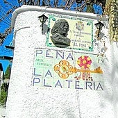 Entrada a la Peña La Platería.